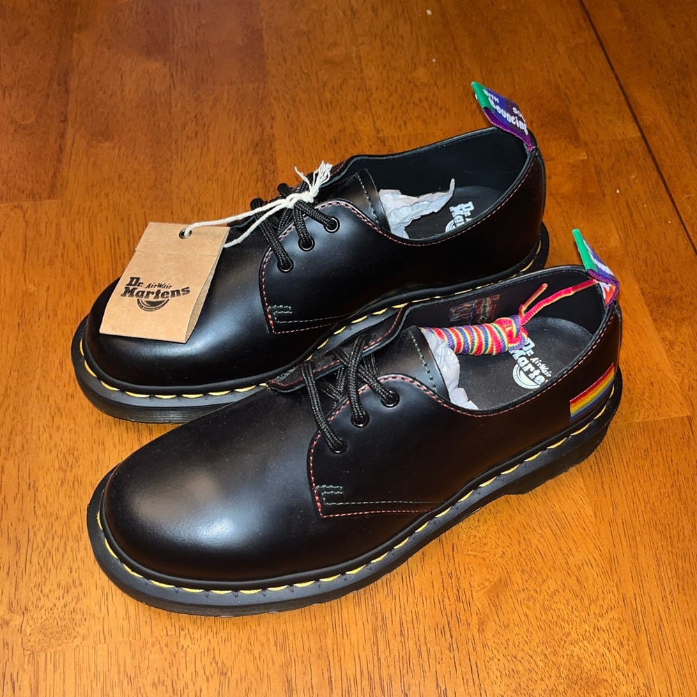 COPY - Dr. Martens 1461 Black For Pride Smooth Leather Oxford